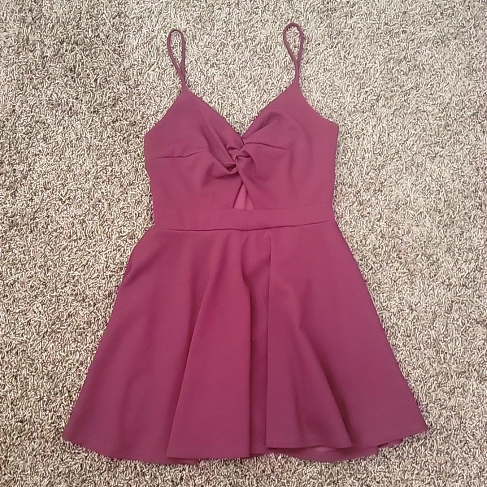 Young Womens Maroon Dress